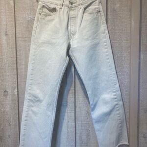 Levi's Cream Denim Jeans